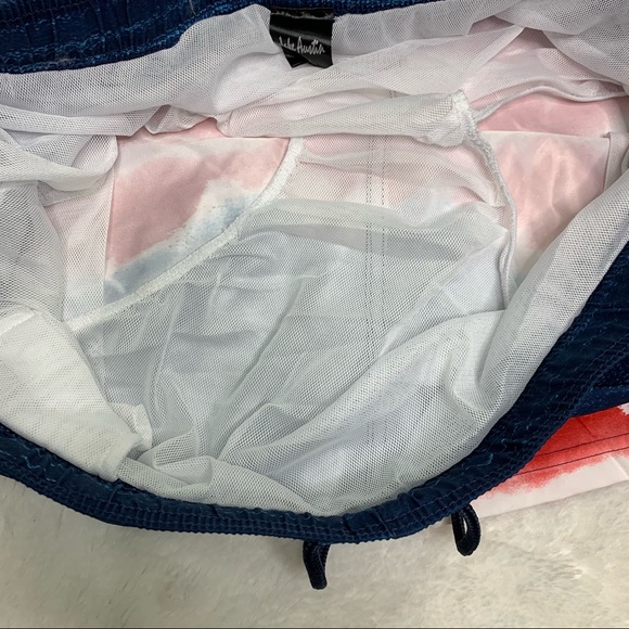 Jake Austin Red, White and Blue Swim Trunks - Picture 4 of 6